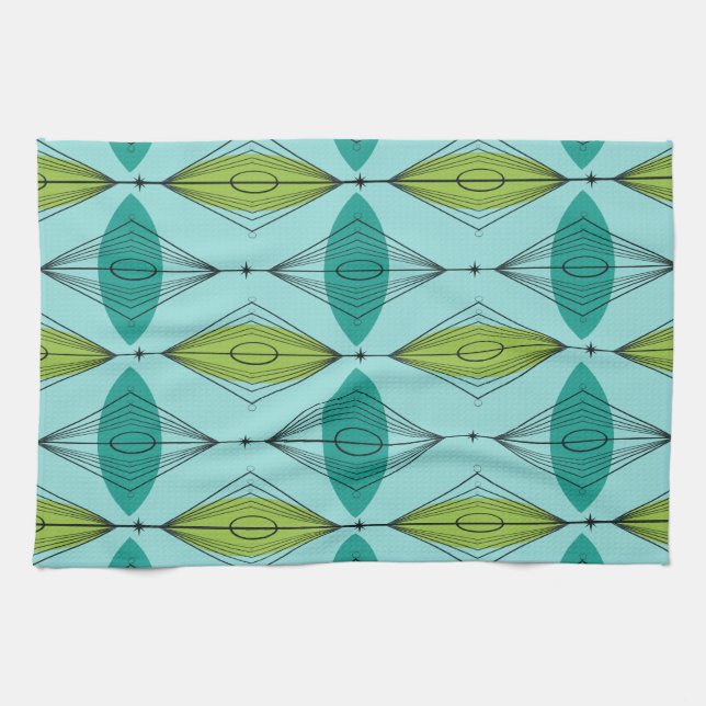 Serviette de cuisine atomique d'Ogee et de (Horizontal)