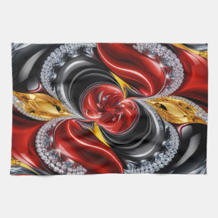 Serviette de cuisine aux couleurs allemandes Desig