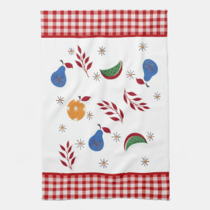 Serviette de cuisine aux fruits vintages