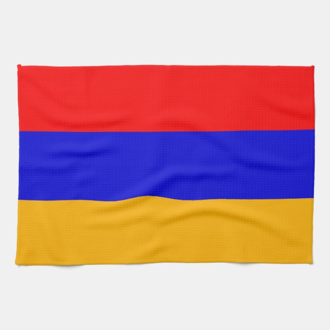 Serviette de cuisine avec Drapeau d'Arménie (Horizontal)