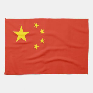Serviette de cuisine avec Drapeau de Chine
