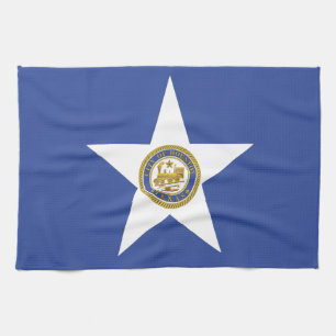 Serviette de cuisine avec Drapeau de Houston, État