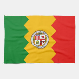 Serviette de cuisine avec Drapeau de Los Angeles, 