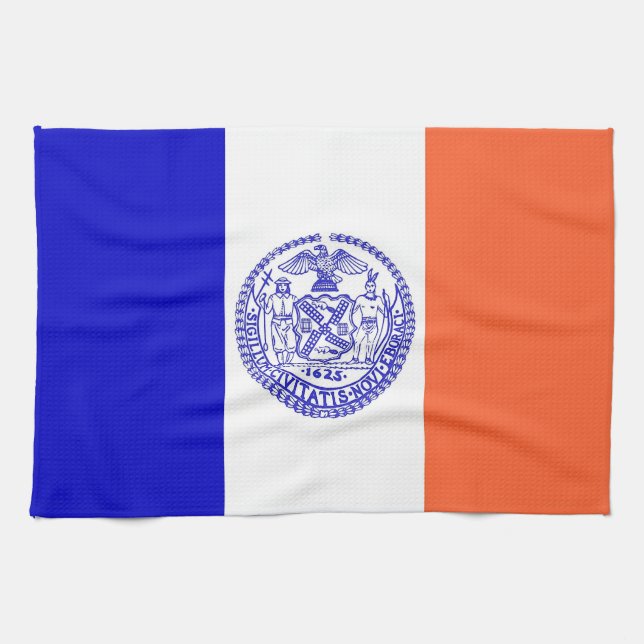 Serviette de cuisine avec Drapeau de New York, Éta (Horizontal)