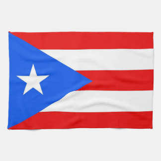 Serviette de cuisine avec Drapeau de Porto Rico, É