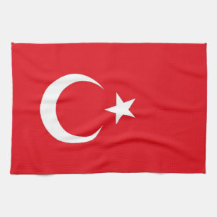 Serviette de cuisine avec Drapeau de Turquie