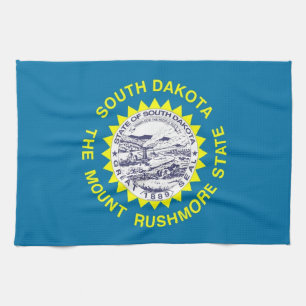 Serviette de cuisine avec Drapeau du Dakota du Sud