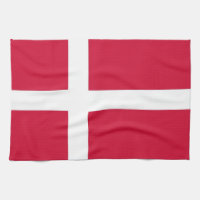Serviette de cuisine avec Drapeau du Danemark