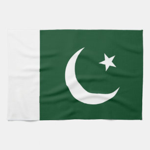 Serviette de cuisine avec Drapeau du Pakistan