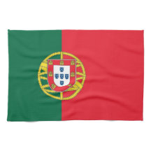 Serviette de cuisine avec Drapeau du Portugal