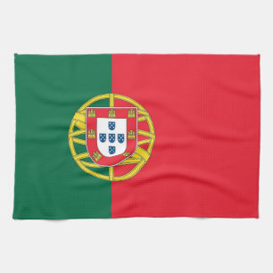 Serviette de cuisine avec Drapeau du Portugal
