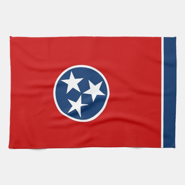 Serviette de cuisine avec Drapeau du Tennessee, Ét (Horizontal)