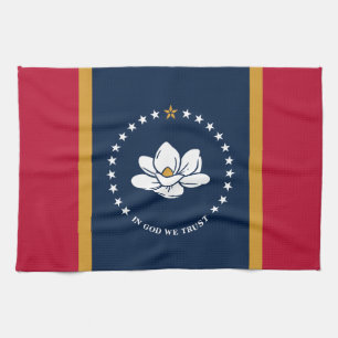Serviette de cuisine avec le drapeau de l'État du
