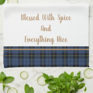 Serviette de cuisine Bienheureux avec épices et to