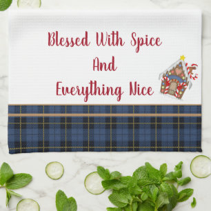 Serviette de cuisine Bienheureux avec épices et to