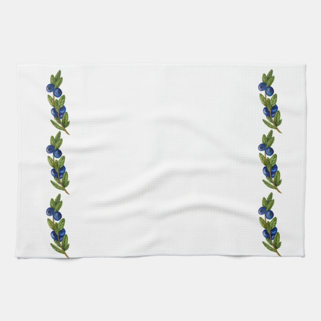 Serviette de cuisine bleue de baie (Horizontal)
