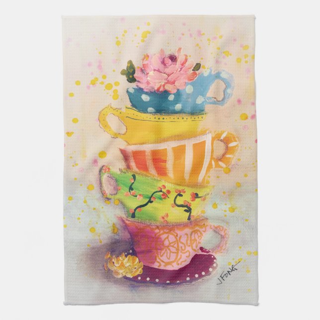 Serviette de cuisine "Blossom Tea Party" (Vertical)