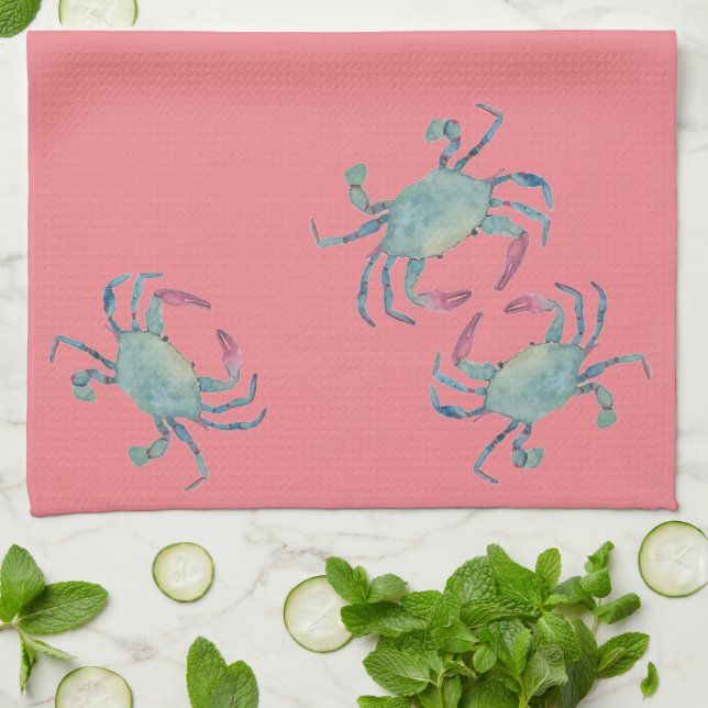 Serviette de cuisine Blue Crab (Plié)