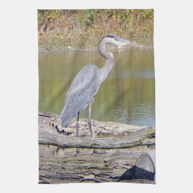 Serviette de cuisine Blue Heron (Vertical)