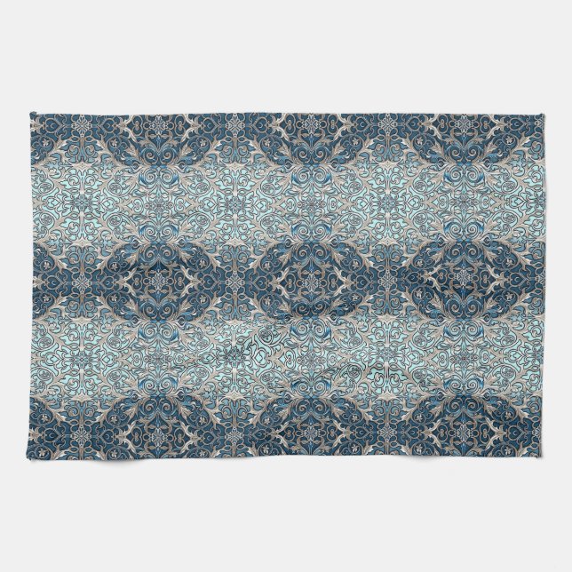 Serviette de cuisine Blue Nouveau (Horizontal)