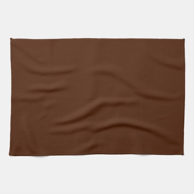 Serviette de cuisine Brown au chocolat solide (Horizontal)
