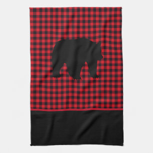 Serviette De Cuisine-Buffalo Ours Plaid