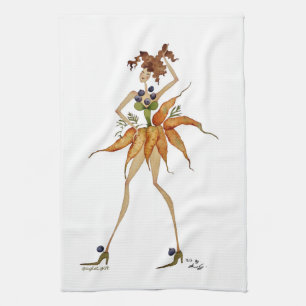 Serviette de cuisine "carottes "