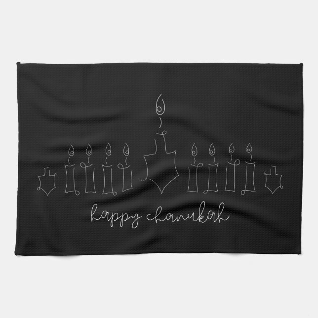 Serviette de cuisine Chanukah (Horizontal)