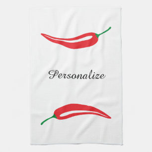 Serviette de cuisine chaude faite sur commande de
