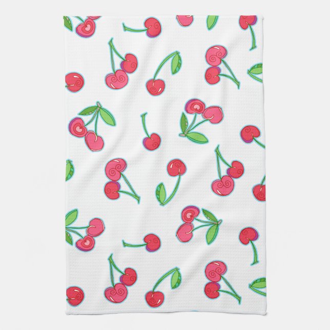 Serviette de cuisine Cherry Cherry 16" x 24" (Vertical)