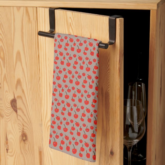 Serviette de cuisine CHERRY | m3galleryStudio (Pliage en tiers)