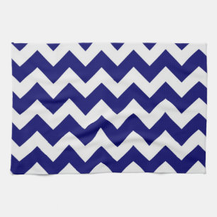 Serviette de cuisine/Chevron bleu