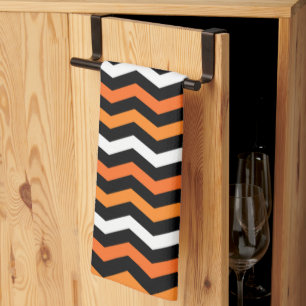 Serviette de cuisine Chevron Stripe Halloween