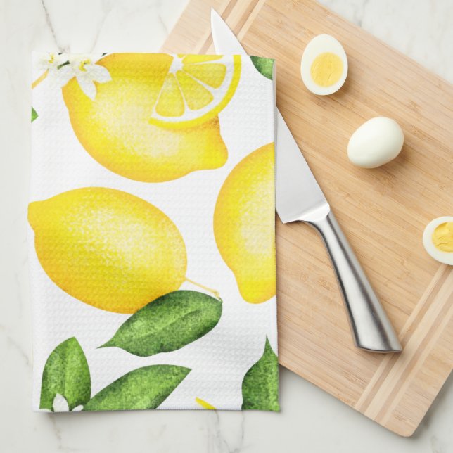 Serviette de cuisine Citrus Lemon (Quart Plié)