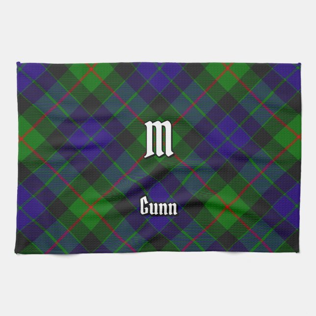 Serviette de cuisine Clan Gunn Tartan (Horizontal)