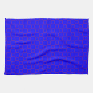 Serviette de cuisine classique avec bleu Résumé De