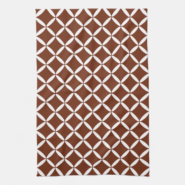 Serviette de cuisine classique Brown Motif (Vertical)