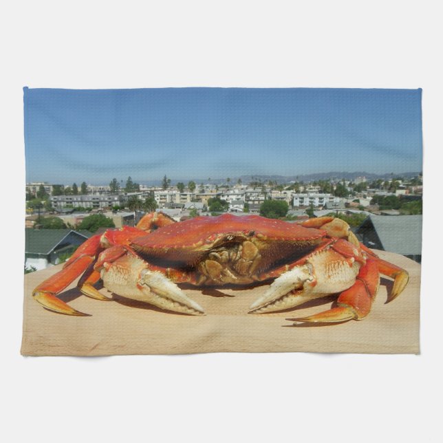 Serviette de cuisine Cool Crab ! (Horizontal)
