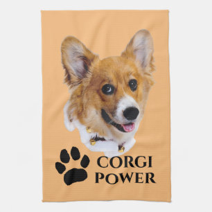 Serviette de cuisine Corgi Power