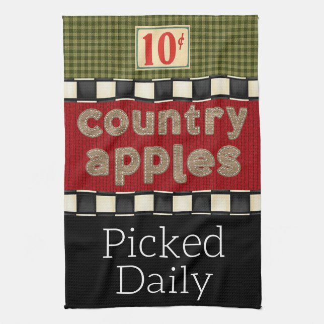 Serviette de cuisine "Country Apple" (Vertical)
