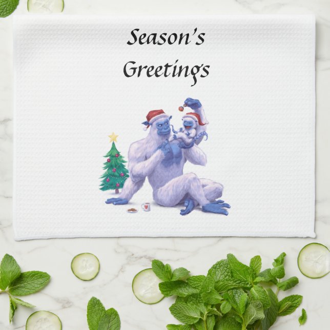 Serviette de cuisine Craig et Ellie Christmas (Plié)