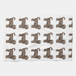 Serviette de cuisine d'AMOUR de LABRADOODLE 16" x