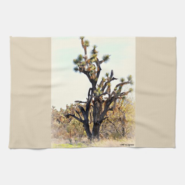 Serviette de cuisine d'arbre de Joshua (Horizontal)