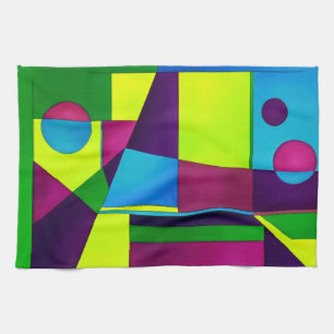 Serviette de cuisine d'art abstrait