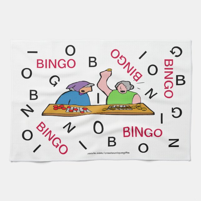 Serviette de cuisine de bingo-test (Horizontal)