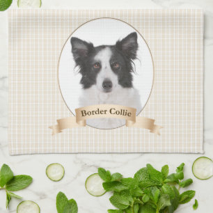 Serviette de cuisine de border collie
