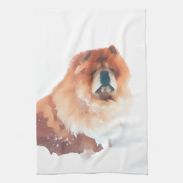 Serviette de cuisine de bouffe de heARTdog (Vertical)