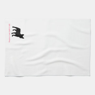 Serviette de cuisine de bouledogue français 16" x