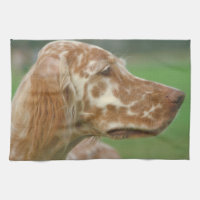 Serviette de cuisine de chien de poseur anglais
