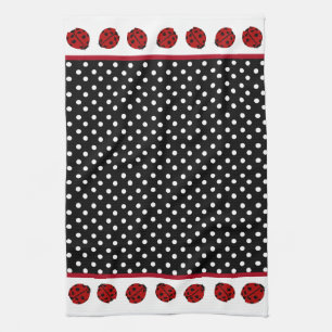 Serviette de cuisine de coccinelle